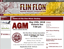Tablet Screenshot of flinflonminorhockey.com